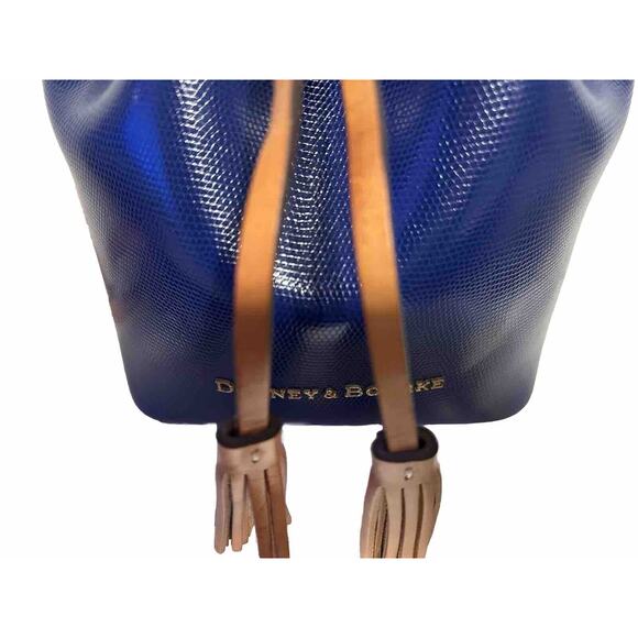 Dooney & Bourke Serena Small Bucket Bag crossbody pouch Blue Vintage 41-05 - Picture 4 of 14